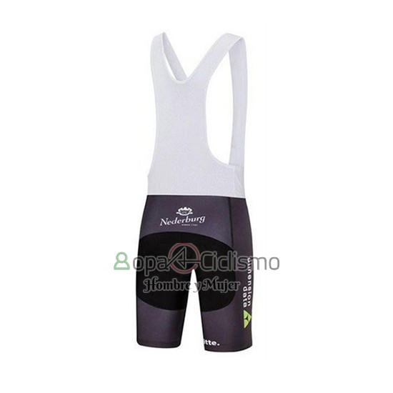 Dimension Data Ropa Ciclismo Culotte Corto 2018 Mangas Cortas Blanco y Verde